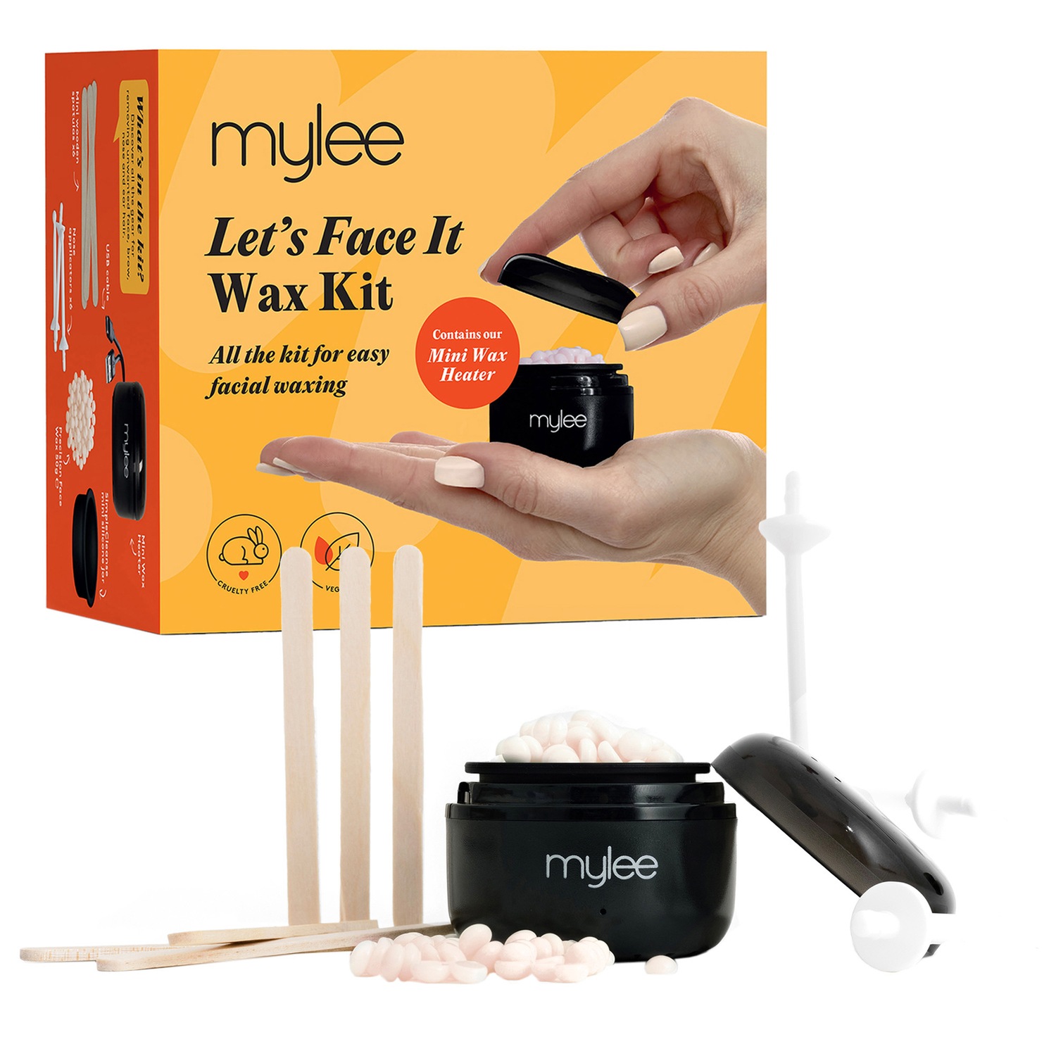 Средство для депиляции let’s face it wax kit - professionelles gesichts- waxing-set mit schwarzem mini-wachswärmer Mylee, количество 1 шт.
Средство для депиляции let’s face it wax kit - professionelles gesichts- waxing-set mit schwarzem mini-wachswärmer Mylee, количество 1 шт.