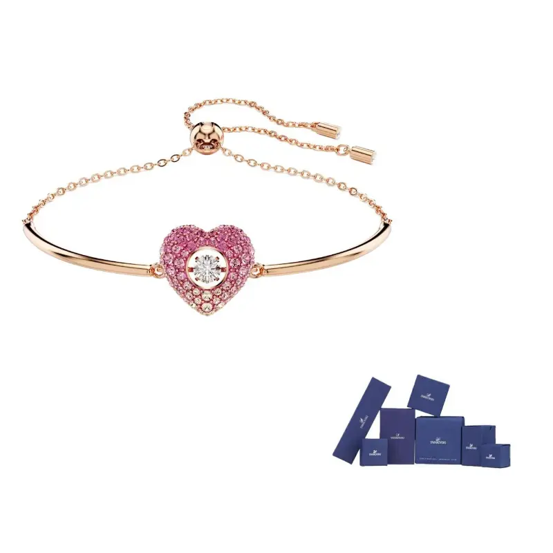 Swarovski Синтетический кубический цирконий поддельный кристалл браслет с розовым золотым покрытием для женщин Rose Gold
Swarovski Синтетический кубический цирконий поддельный кристалл браслет с розовым золотым покрытием для женщин Rose Gold