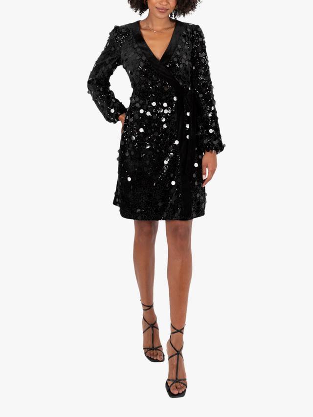 Платье-рапа с бархатной отделкой и пайетками Lovedrobe, Black
Платье-рапа с бархатной отделкой и пайетками Lovedrobe, Black