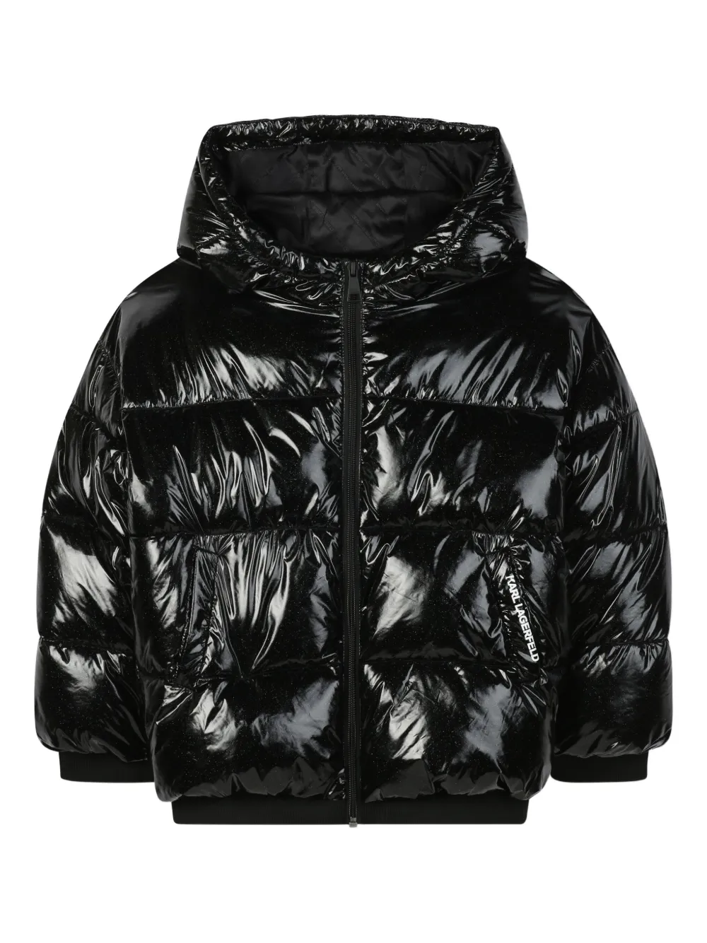 Глянцевый пуховик KARL LAGERFELD KIDS, черный
Глянцевый пуховик KARL LAGERFELD KIDS, черный