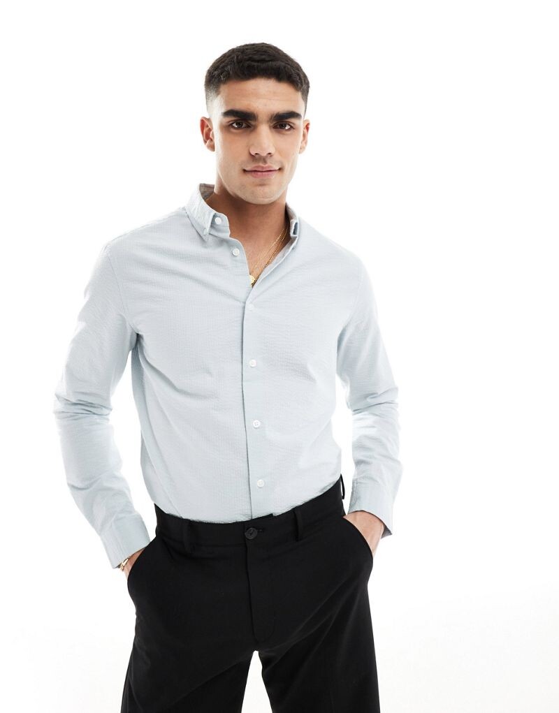 ASOS DESIGN — рубашка из хлопчатобумажной ткани шалфейного цвета стандартного кроя
ASOS DESIGN — рубашка из хлопчатобумажной ткани шалфейного цвета стандартного кроя
