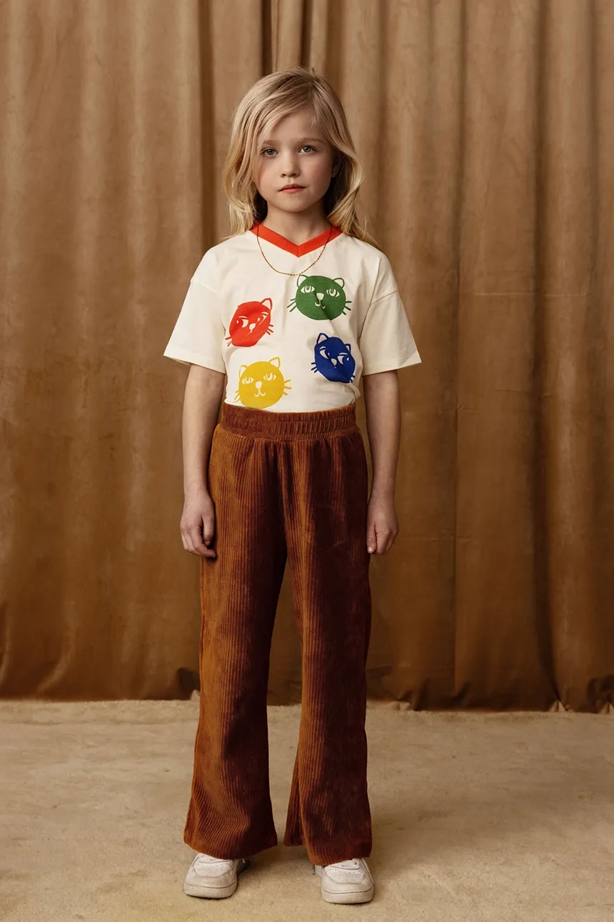 Детская хлопковая футболка Cool Cats Mini Rodini, бежевый
Детская хлопковая футболка Cool Cats Mini Rodini, бежевый