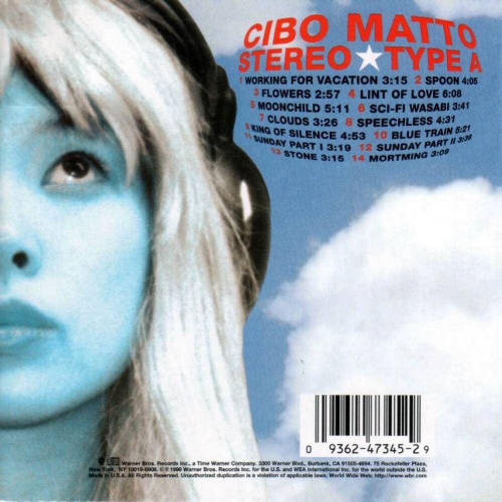 Диск CD Stereo-Type A - Cibo Matto
Диск CD Stereo-Type A - Cibo Matto