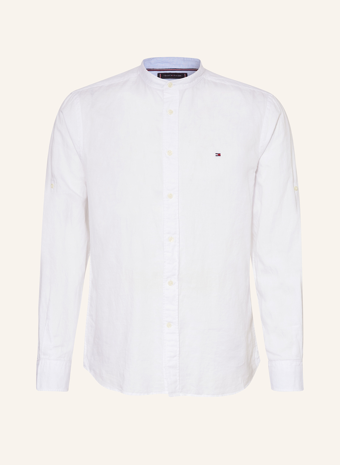 Льняная рубашка прямого кроя с воротником-стойкой Tommy Hilfiger, белый
Льняная рубашка прямого кроя с воротником-стойкой Tommy Hilfiger, белый