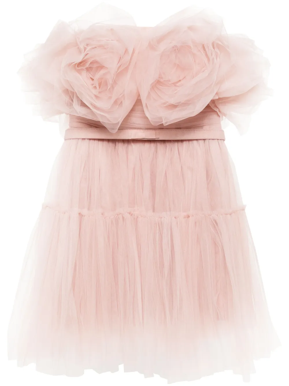 Платье мини из тюля с цветочной аппликацией Ana Radu, розовый
Платье мини из тюля с цветочной аппликацией Ana Radu, розовый