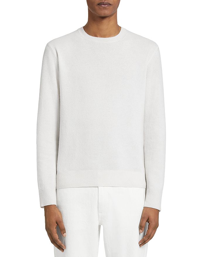 Свитер Oasi Cashmere с круглым вырезом Zegna, белый 
Свитер Oasi Cashmere с круглым вырезом Zegna, белый