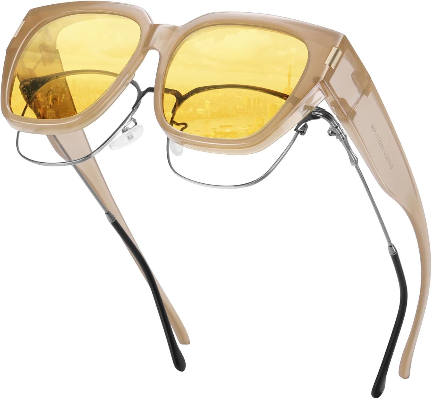 Поляризованные солнцезащитные очки, надеваемые поверх обычных очков, для женщин и мужчин. Модные квадратные очки с обтекаемой формой и защитой от УФ-излучения Rmmeey, Brwon Frame Yellow Lens
Поляризованные солнцезащитные очки, надеваемые поверх обычных очков, для женщин и мужчин. Модные квадратные очки с обтекаемой формой и защитой от УФ-излучения Rmmeey, Brwon Frame Yellow Lens