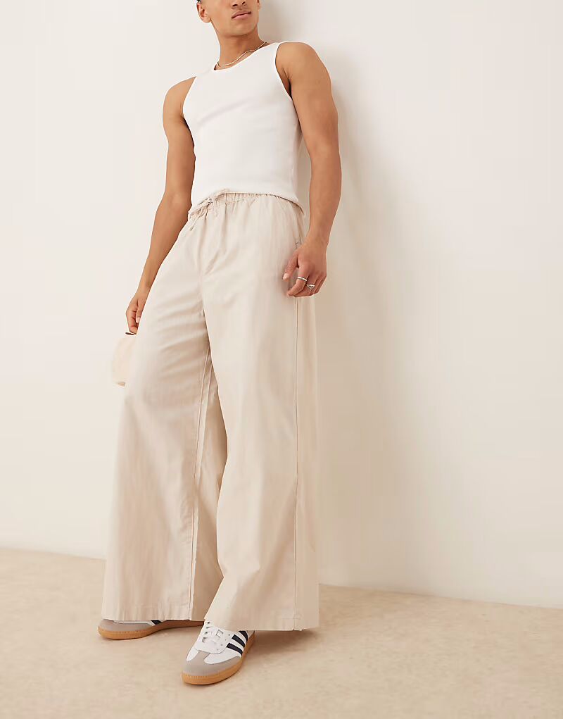 Супермешковатые брюки ASOS DESIGN из льняной смеси в каменном цвете
Супермешковатые брюки ASOS DESIGN из льняной смеси в каменном цвете