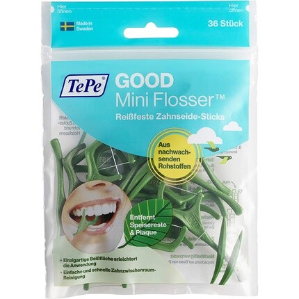 Good Mini Flosser Green, 36 шт. - Упаковка из 36 шт., Tepe
Good Mini Flosser Green, 36 шт. - Упаковка из 36 шт., Tepe