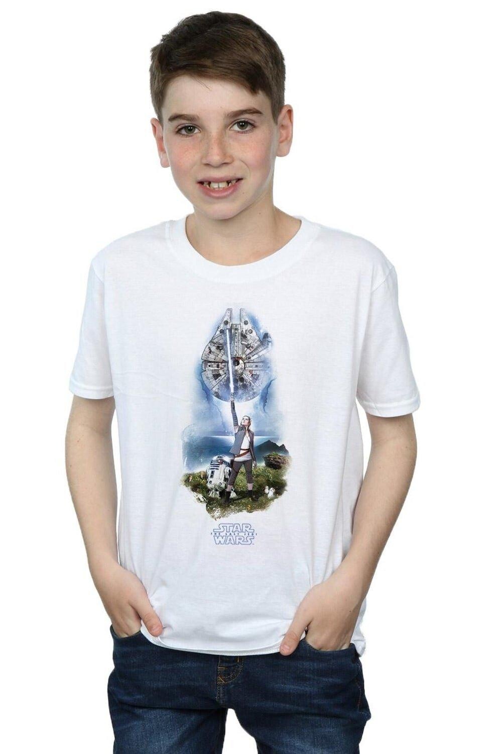 Футболка «Последний джедай Рей со световым мечом» Star Wars, белый
Футболка «Последний джедай Рей со световым мечом» Star Wars, белый