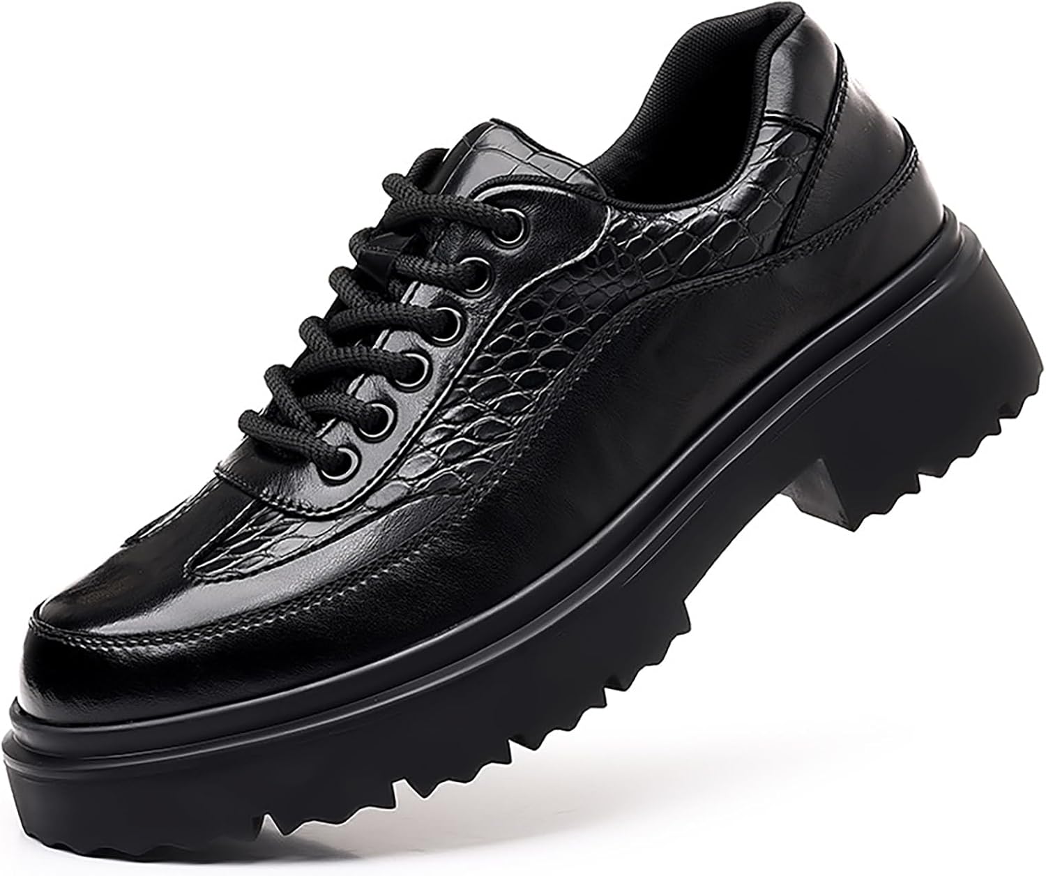 Мужская кожаная шнуровка на шнуровке, туфли Oxford с толстой подошвой, комфортная ручная работа с круглым носком, не скользящая мягкая форма платья для вождения, бизнес-офис Faglkak, черный
Мужская кожаная шнуровка на шнуровке, туфли Oxford с толстой подошвой, комфортная ручная работа с круглым носком, не скользящая мягкая форма платья для вождения, бизнес-офис Faglkak, черный