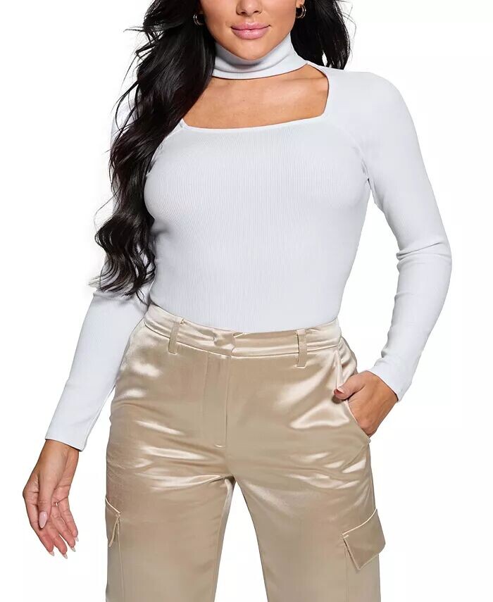 Женский топ Tori с длинными рукавами и вырезом в рубчик GUESS, синий
Женский топ Tori с длинными рукавами и вырезом в рубчик GUESS, синий