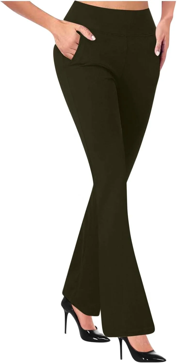 Женские брюки для йоги с карманами, высокие, эластичные, офис-кэжуал Zzalalana
Женские брюки для йоги с карманами, высокие, эластичные, офис-кэжуал Zzalalana