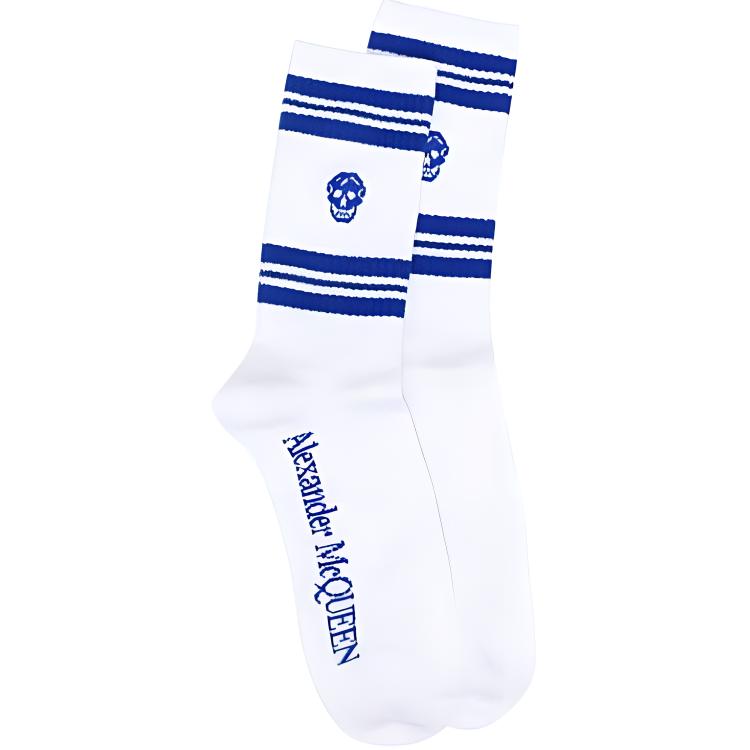 SS24 Гольфы мужские 1 пара бело-синие Alexander McQueen
SS24 Гольфы мужские 1 пара бело-синие Alexander McQueen