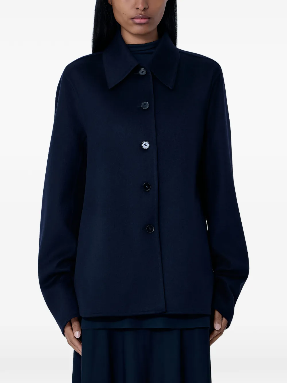 Однобортное пальто Jil Sander, синий
Однобортное пальто Jil Sander, синий