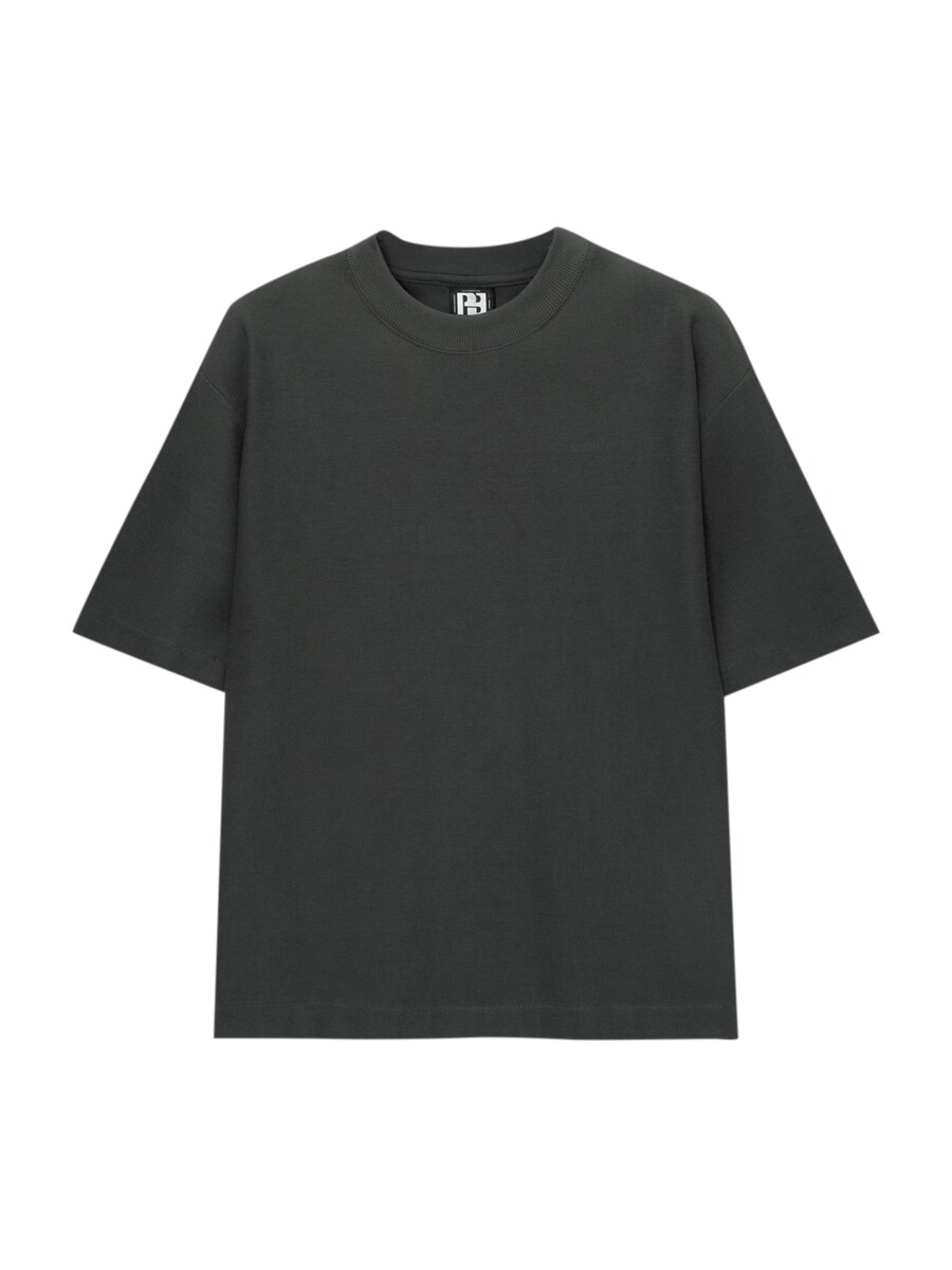 Рубашка Pull&Bear, антрацит 
Рубашка Pull&Bear, антрацит