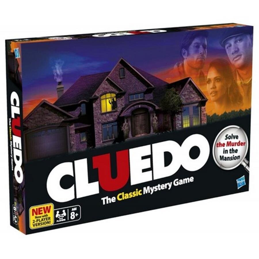 Cluedo — настольная игра, Hasbro.
Cluedo — настольная игра, Hasbro.