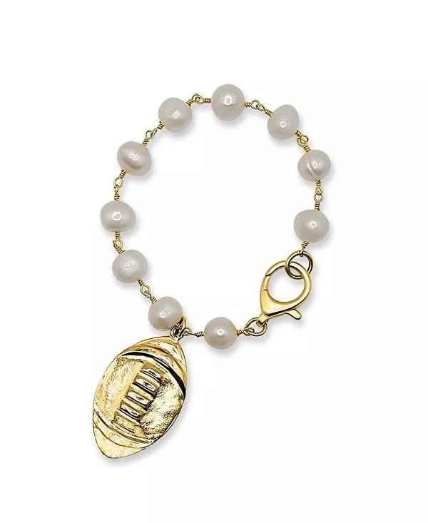 Браслет из пресноводного жемчуга с позолоченным футбольным шармом Bowood Lane, gold
Браслет из пресноводного жемчуга с позолоченным футбольным шармом Bowood Lane, gold