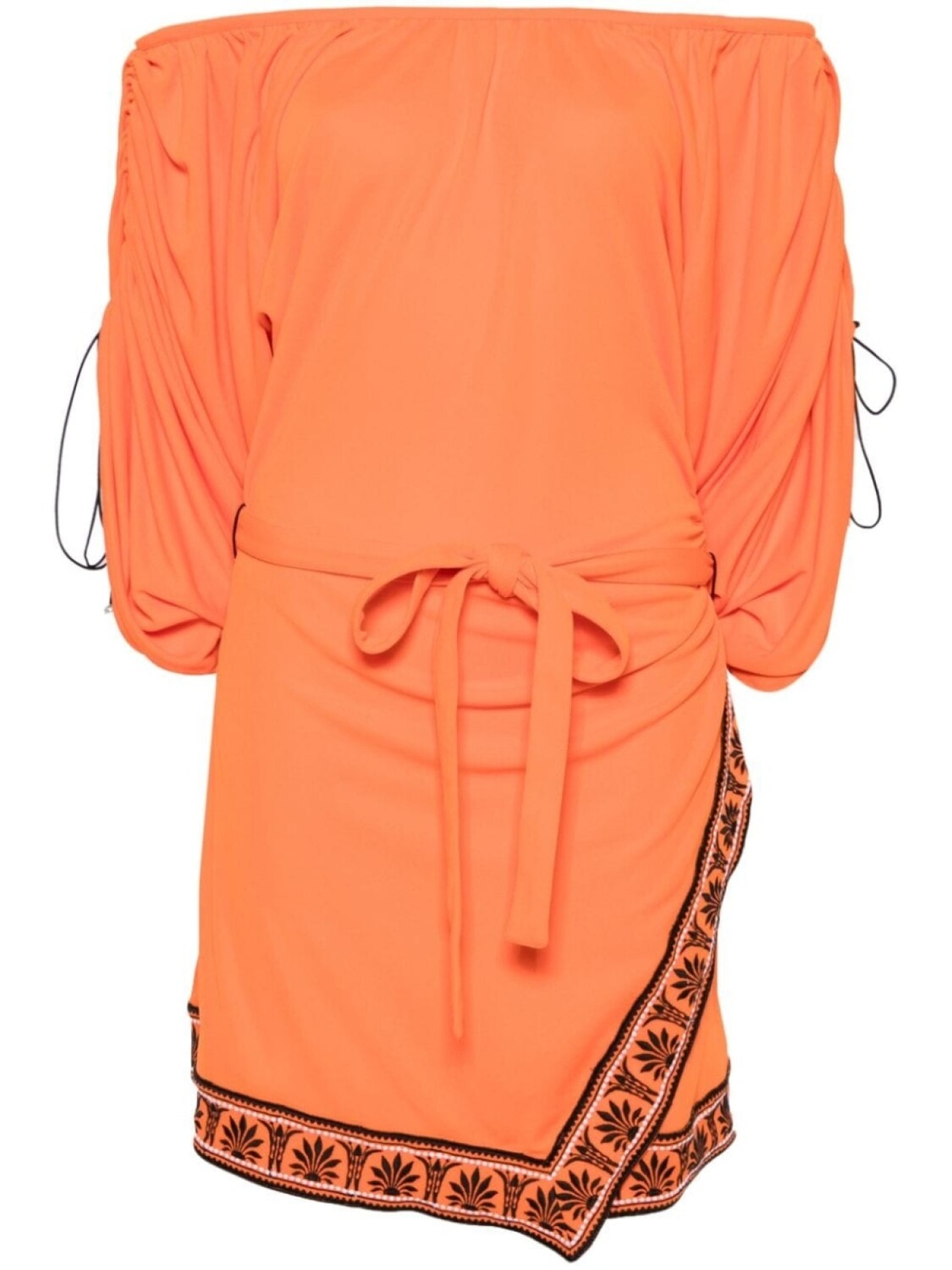 Rabanne платье мини с поясом, оранжевый
Rabanne платье мини с поясом, оранжевый