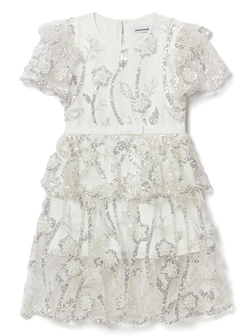 Платье миди с пайетками Self-Portrait Kids, белый
Платье миди с пайетками Self-Portrait Kids, белый