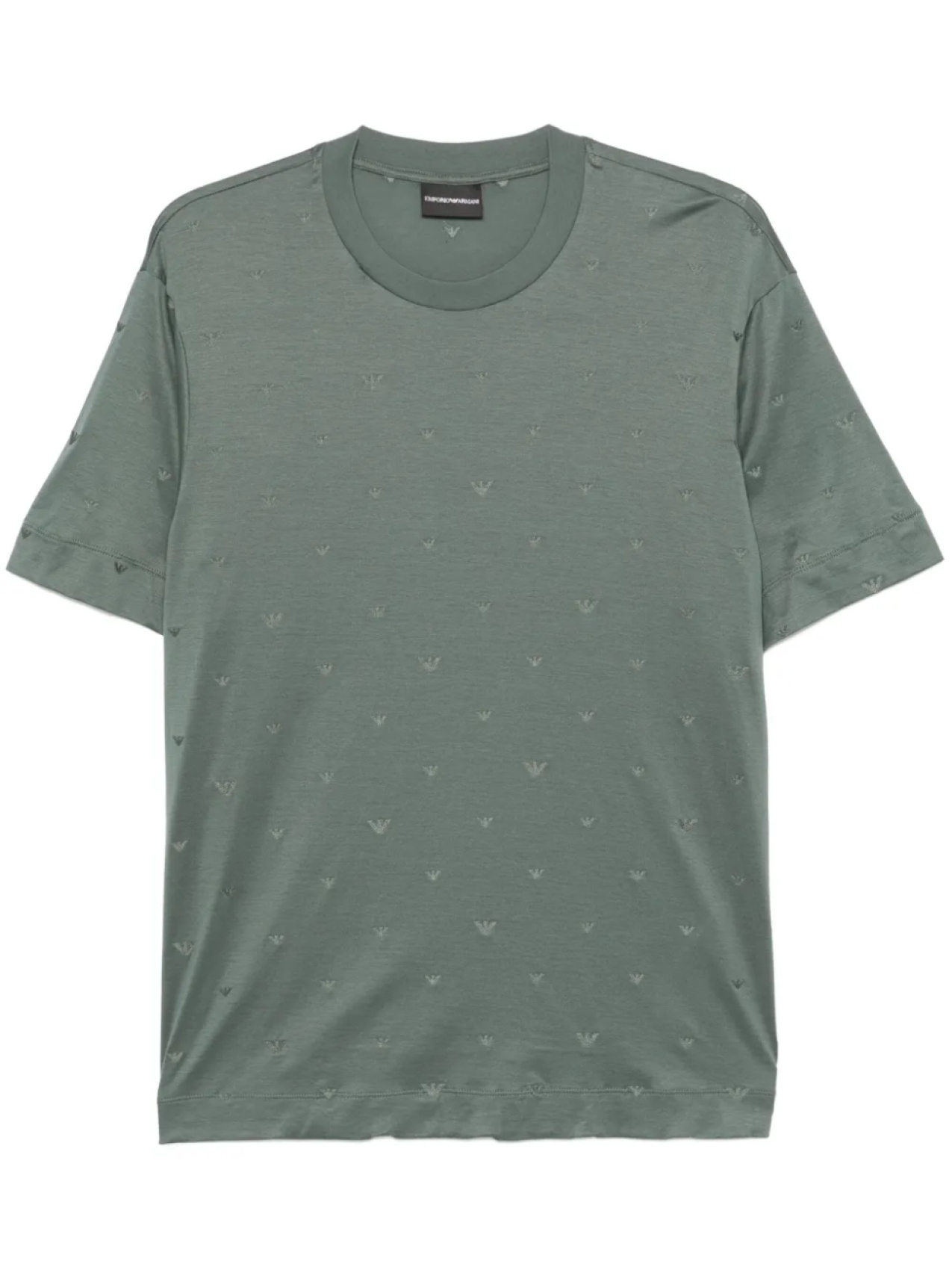 Футболка с вышитым логотипом Emporio Armani, зеленый
Футболка с вышитым логотипом Emporio Armani, зеленый