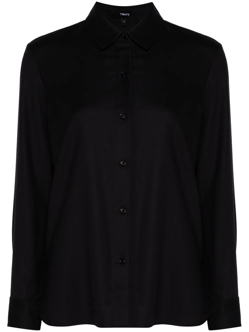 Рубашка из вирджинской шерсти Theory, синий
Рубашка из вирджинской шерсти Theory, синий
