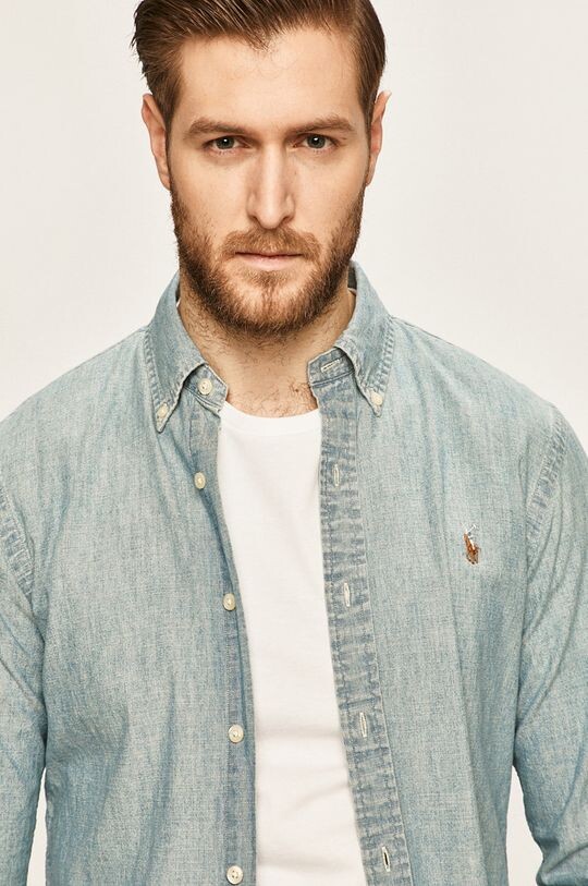 Джинсовая рубашка 710548538001 Polo Ralph Lauren, синий
Джинсовая рубашка 710548538001 Polo Ralph Lauren, синий