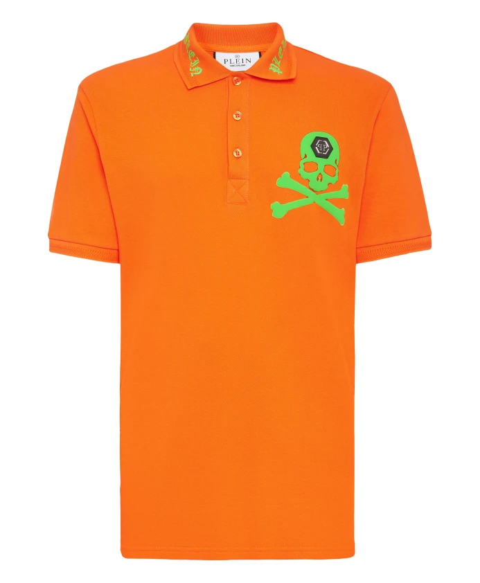 Футболка-Поло с короткими рукавами и рисунком «Череп и кости» Philipp Plein, оранжевый
Футболка-Поло с короткими рукавами и рисунком «Череп и кости» Philipp Plein, оранжевый