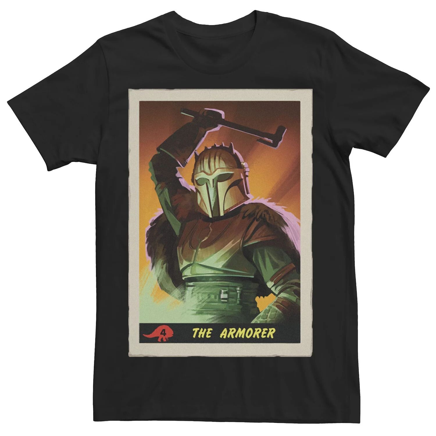 Мужская футболка The Mandalorian The Armorer Card Star Wars 
Мужская футболка The Mandalorian The Armorer Card Star Wars
