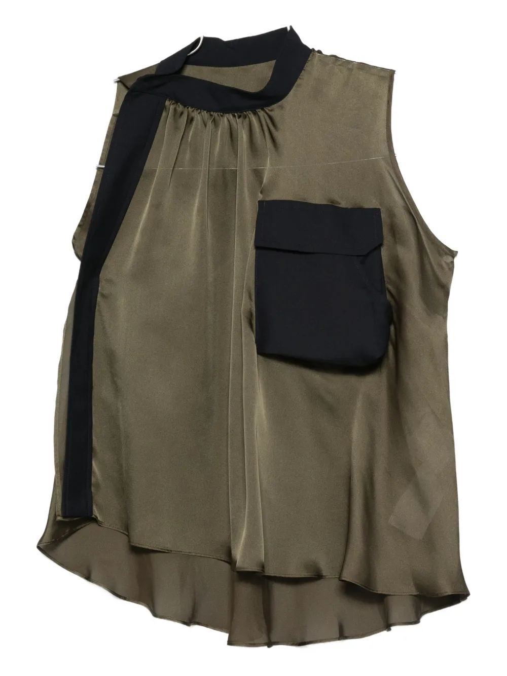 Топ с карманами и оборками SACAI, зеленый
Топ с карманами и оборками SACAI, зеленый