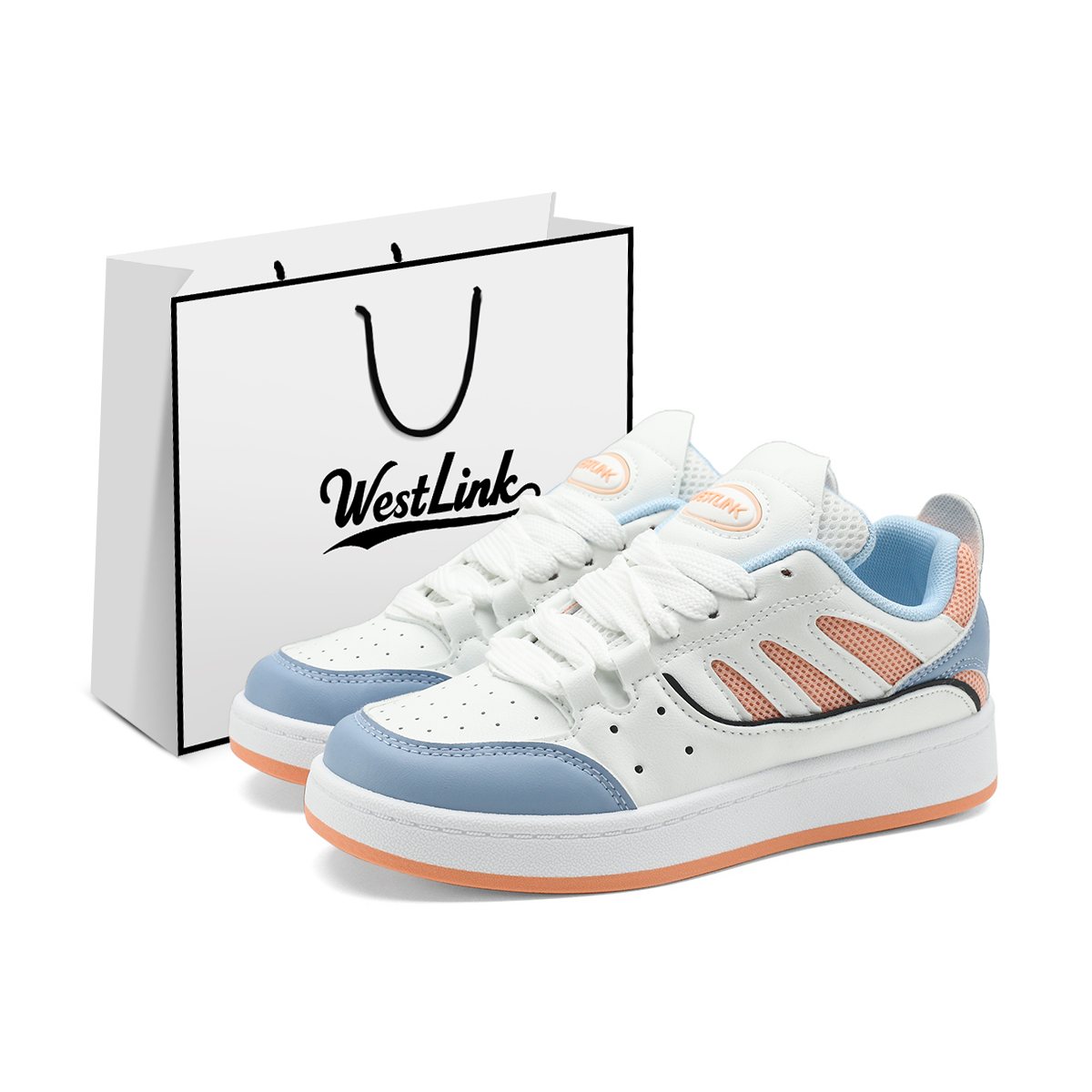 WESTLINK Низкие скейтерские кроссовки унисекс White Moon Blue, цвет White Moon Blue
WESTLINK Низкие скейтерские кроссовки унисекс White Moon Blue, цвет White Moon Blue