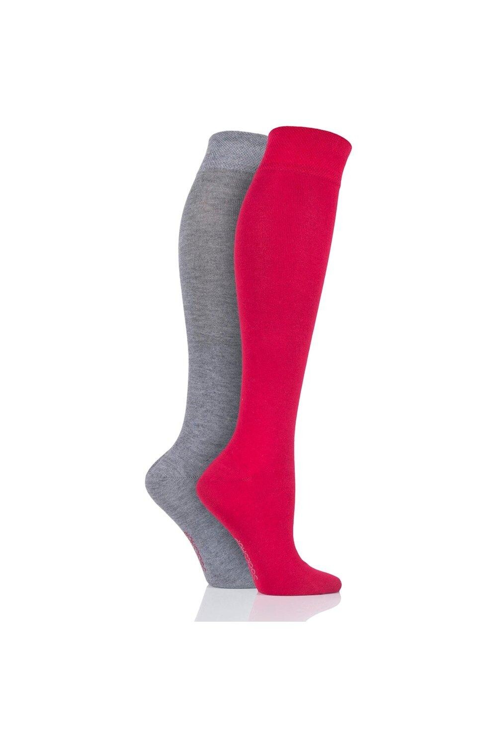 2 пары однотонных бамбуковых носков до колена с рисунком и гладкими швами на мыске SOCKSHOP, красный
2 пары однотонных бамбуковых носков до колена с рисунком и гладкими швами на мыске SOCKSHOP, красный