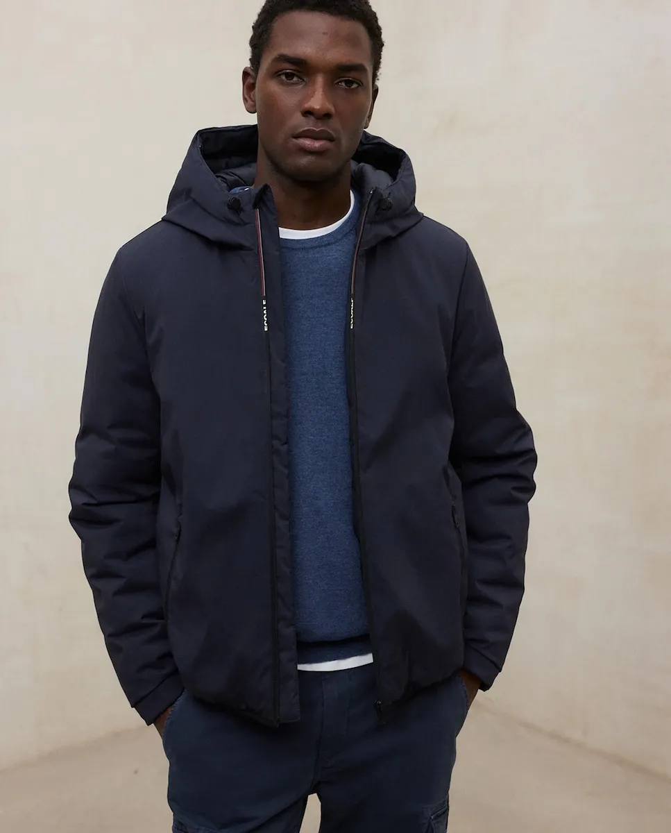 Мужская куртка с капюшоном и логотипом на молнии Ecoalf, синий
Мужская куртка с капюшоном и логотипом на молнии Ecoalf, синий