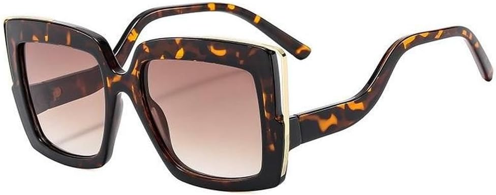 Ретро-солнцезащитные очки для женщин и мужчин, модные солнцезащитные очки в крупной оправе, уникальные трендовые очки с защитой от УФ-излучения UV400 MTZJH, Leopard Tea
Ретро-солнцезащитные очки для женщин и мужчин, модные солнцезащитные очки в крупной оправе, уникальные трендовые очки с защитой от УФ-излучения UV400 MTZJH, Leopard Tea