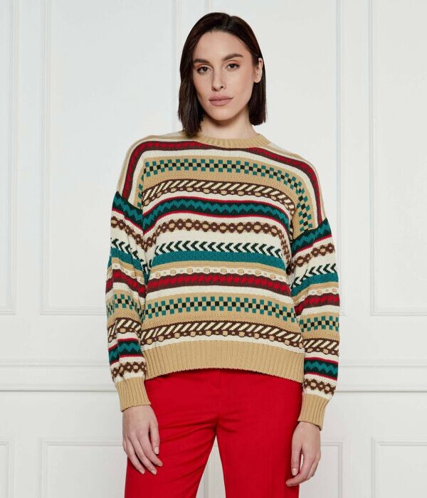 Джемпер женский Weekend Maxmara свободного кроя с узором в полоску, мультиколор
Джемпер женский Weekend Maxmara свободного кроя с узором в полоску, мультиколор