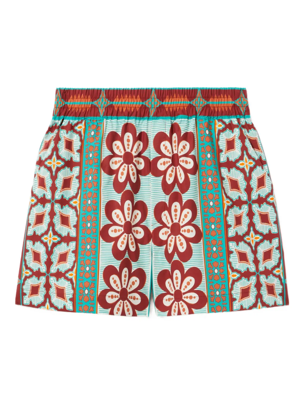 Шорты с цветочным принтом La DoubleJ, зеленый 
Шорты с цветочным принтом La DoubleJ, зеленый