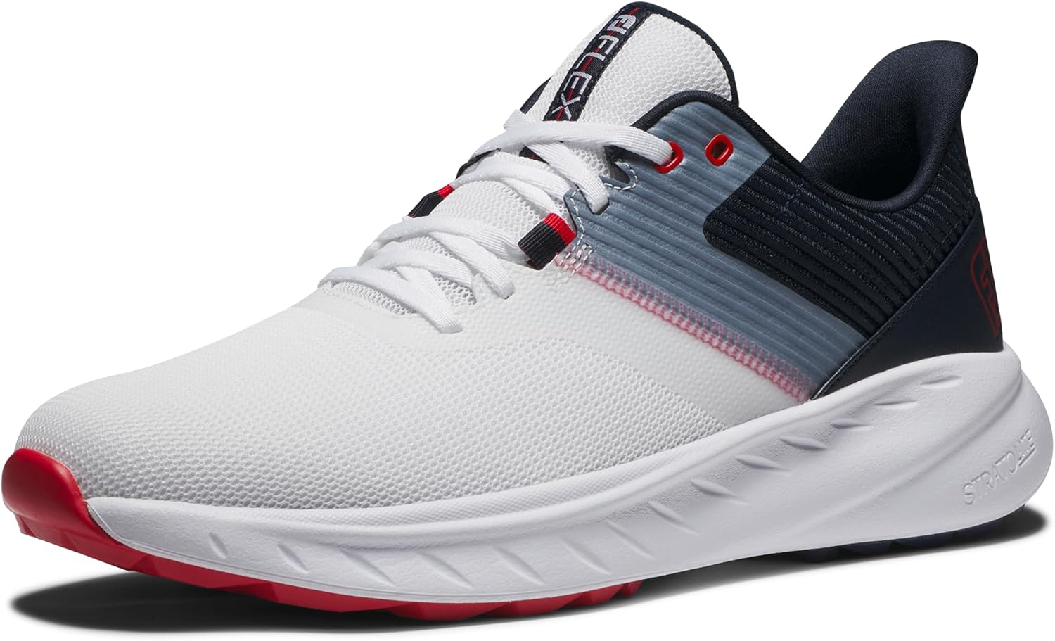 Мужские гольф-кроссовки FootJoy FJ Flex прошлых сезонов, белый/красный/синий/темно-синий
Мужские гольф-кроссовки FootJoy FJ Flex прошлых сезонов, белый/красный/синий/темно-синий