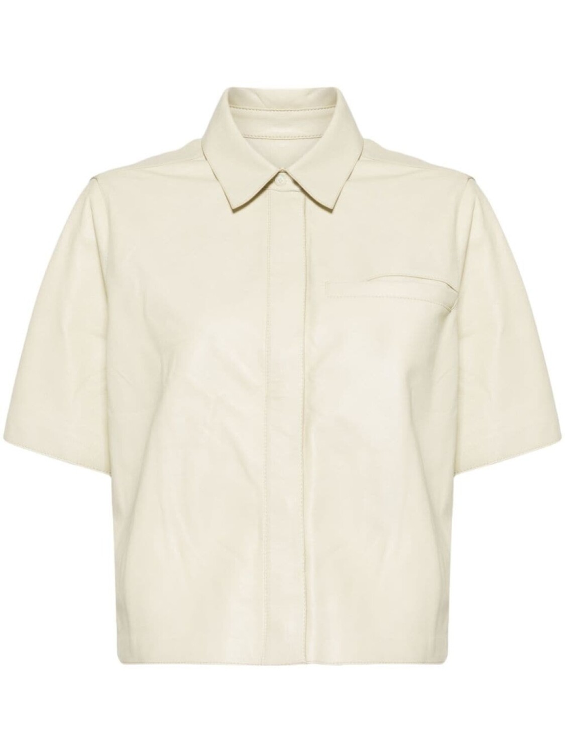 Укороченная кожаная рубашка Yves Salomon, желтый
Укороченная кожаная рубашка Yves Salomon, желтый