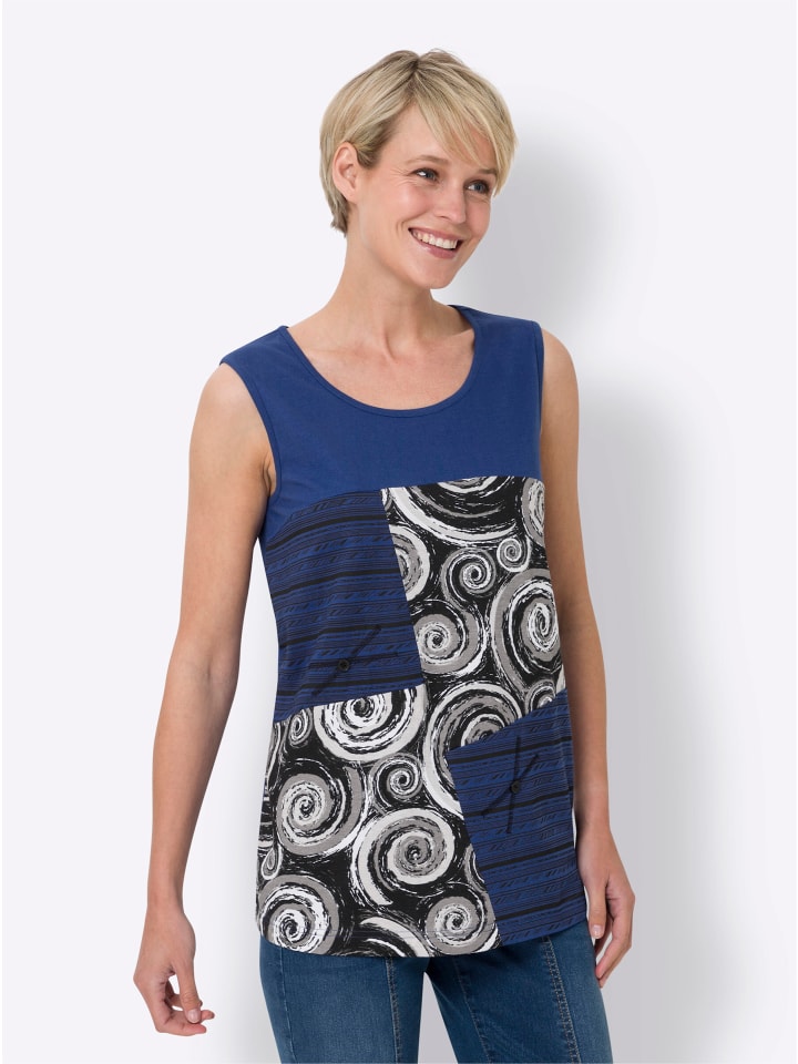 Топ Sieh an!, королевский синий
Топ Sieh an!, королевский синий