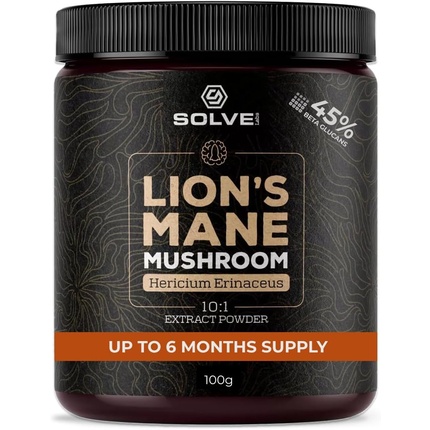 Solvelabs Lion's Mane NGF высокой концентрации 10 000 мг, содержащий 45% бета-D Solve Labs
Solvelabs Lion's Mane NGF высокой концентрации 10 000 мг, содержащий 45% бета-D Solve Labs