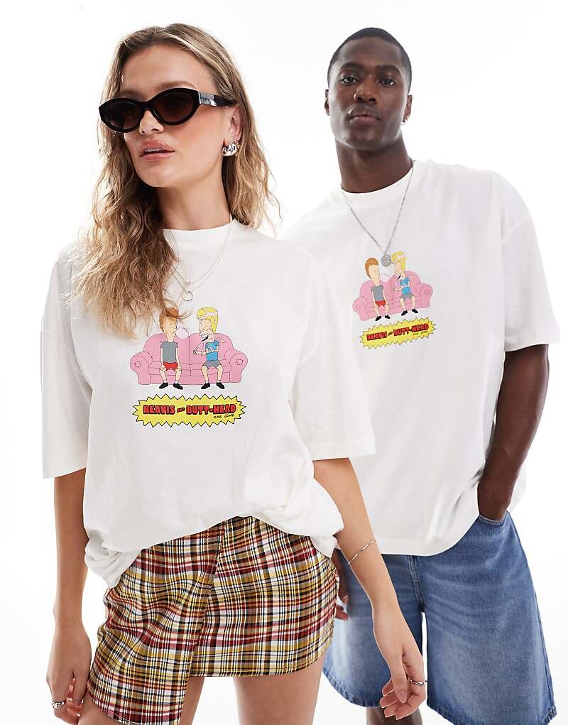 ASOS DESIGN — футболка оверсайз кремового цвета с лицензионным принтом Beavis and Butt-head
ASOS DESIGN — футболка оверсайз кремового цвета с лицензионным принтом Beavis and Butt-head