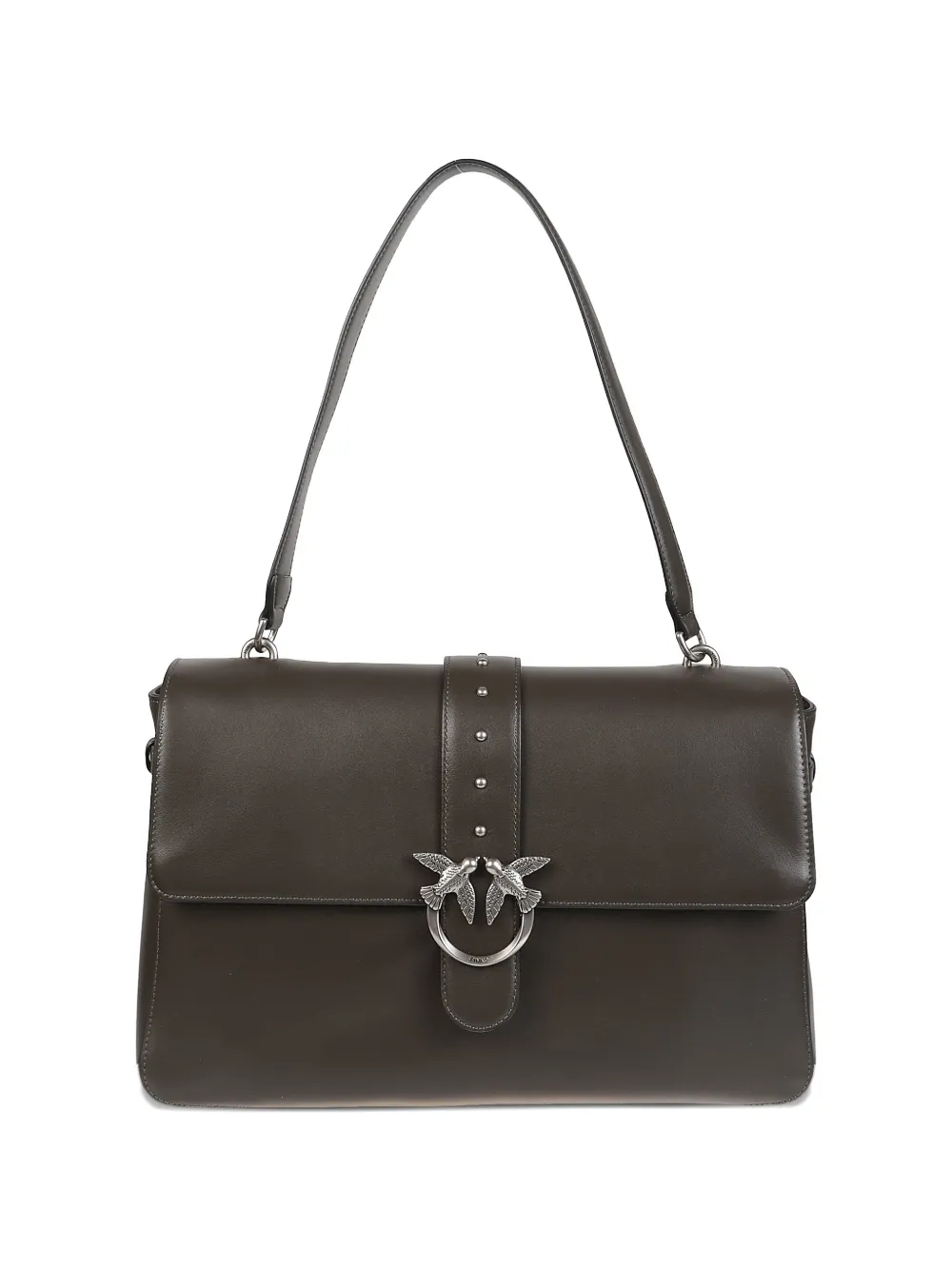 Сумка из кожи с заклепками на плечо Pinko, зеленый
Сумка из кожи с заклепками на плечо Pinko, зеленый