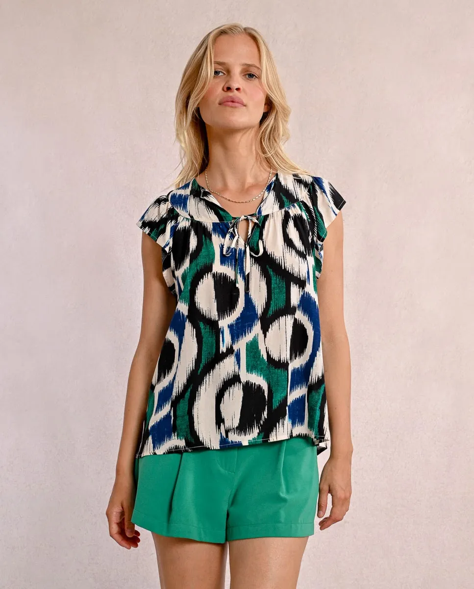 Женский топ с короткими рукавами и принтом Molly Bracken, мультиколор
Женский топ с короткими рукавами и принтом Molly Bracken, мультиколор