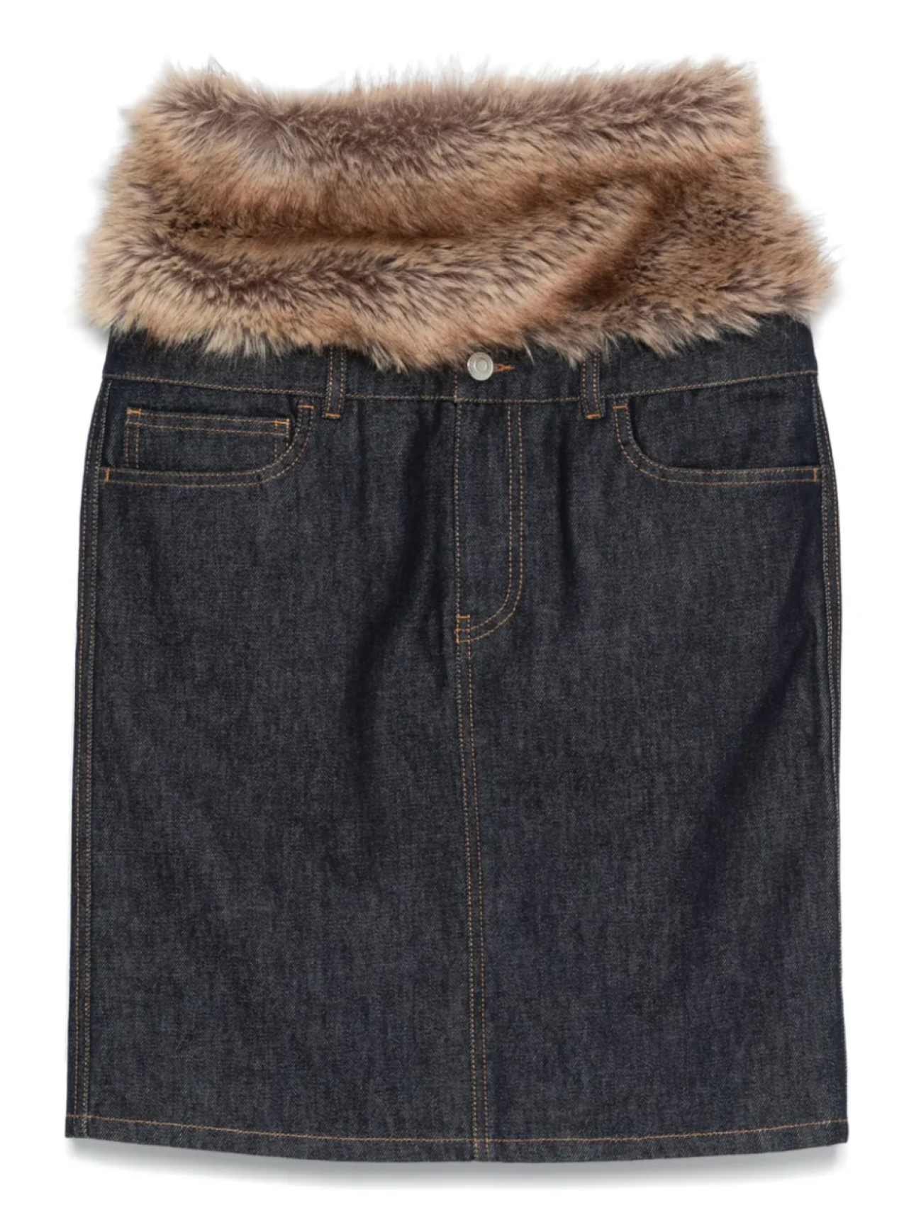 Юбка миди из искусственного меха Coperni, синий
Юбка миди из искусственного меха Coperni, синий