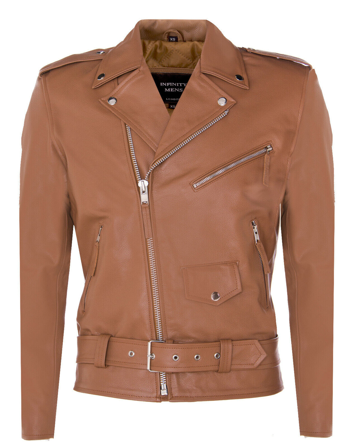 Мотоциклетная куртка brando в стиле рок-байкер из кожи Infinity Leather, коричневый
Мотоциклетная куртка brando в стиле рок-байкер из кожи Infinity Leather, коричневый