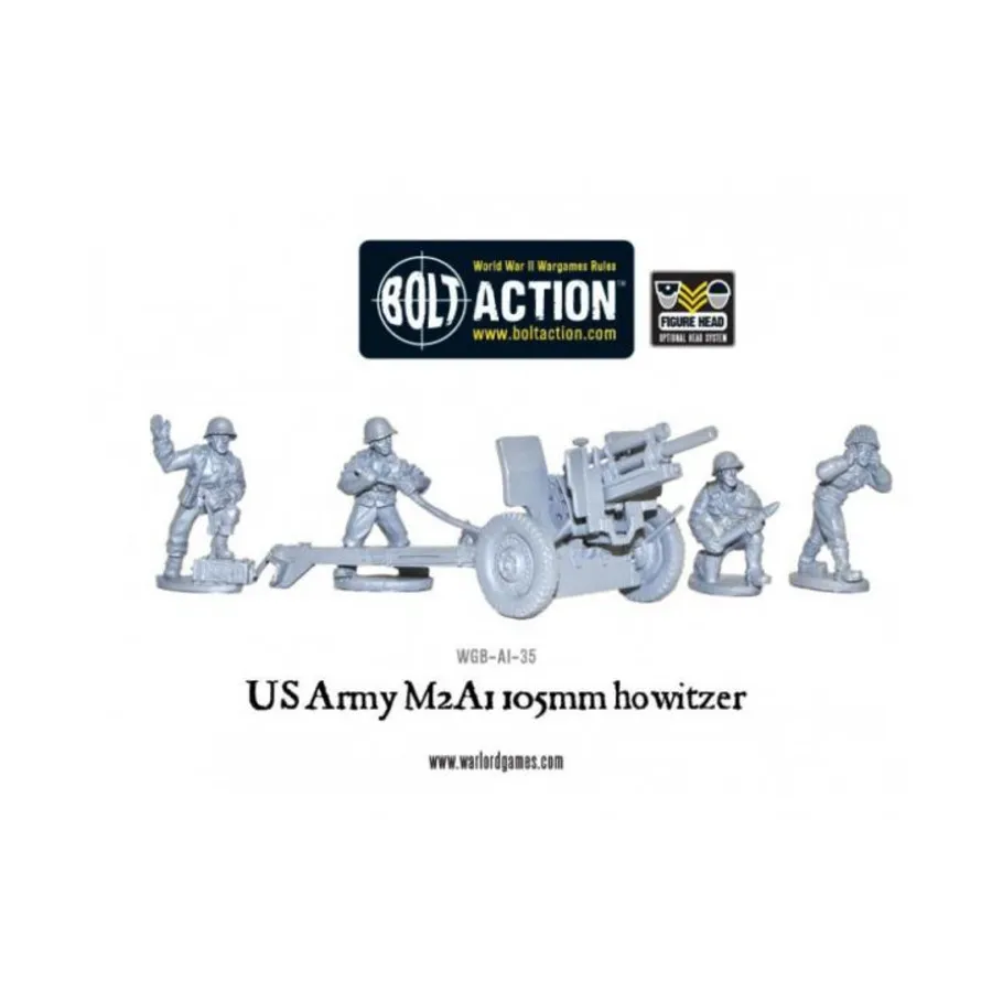 105-мм гаубица армии США M2A1, Bolt Action - US Army (28mm)
105-мм гаубица армии США M2A1, Bolt Action - US Army (28mm)