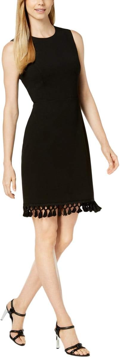 Женское однотонное платье-футляр без рукавов Calvin Klein с бахромой, Black
Женское однотонное платье-футляр без рукавов Calvin Klein с бахромой, Black