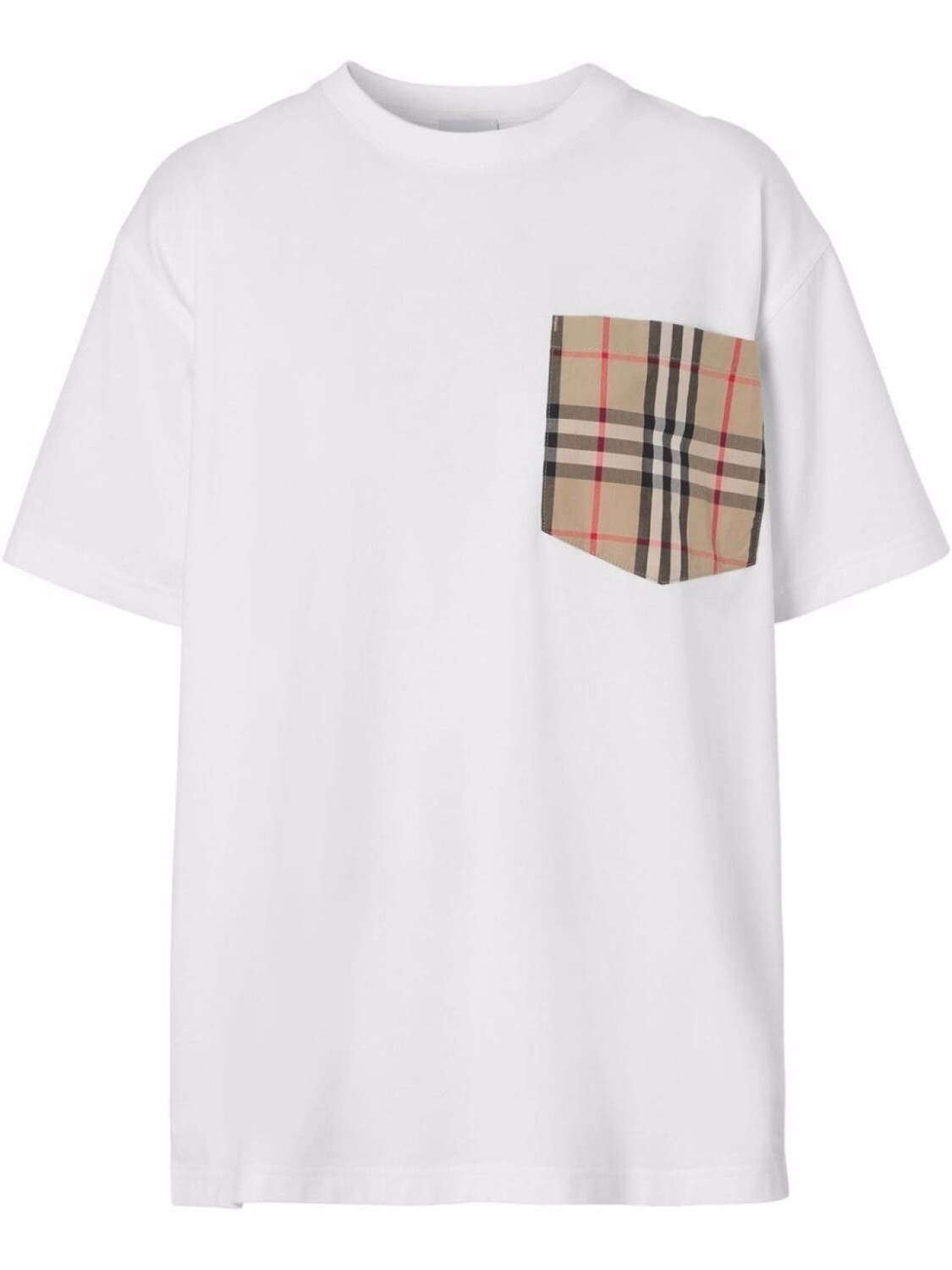Футболка в клетку Vintage Check Burberry, белый 
Футболка в клетку Vintage Check Burberry, белый