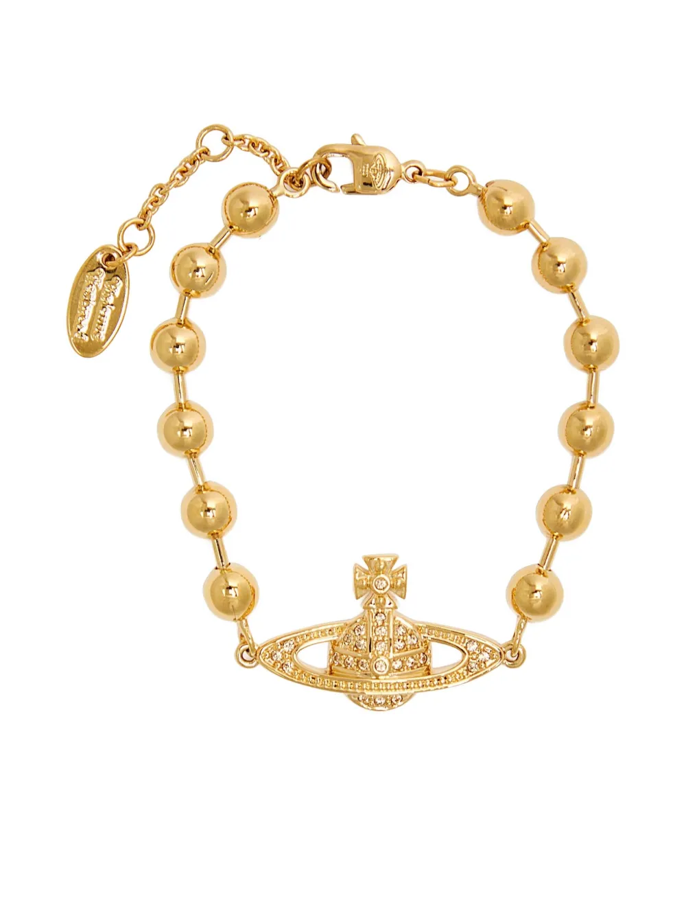 Браслет с бусинами и украшением в виде орба Vivienne Westwood, золотой
Браслет с бусинами и украшением в виде орба Vivienne Westwood, золотой