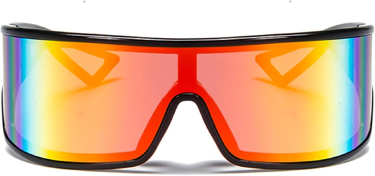 Модные солнцезащитные очки большого размера для женщин и мужчин, большие, стильные солнцезащитные очки с обтекаемой формой, цельные, с отражающими линзами, размер N45 mincl, Red
Модные солнцезащитные очки большого размера для женщин и мужчин, большие, стильные солнцезащитные очки с обтекаемой формой, цельные, с отражающими линзами, размер N45 mincl, Red